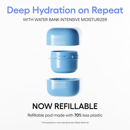 LANEIGE Water Bank Blue Hyaluronic Intensive Moisturizer: Hydrating Face Cream for Extra Dry Skin with Squalane & Peptide for Skin Barrier Support, Dermatologist-Tested