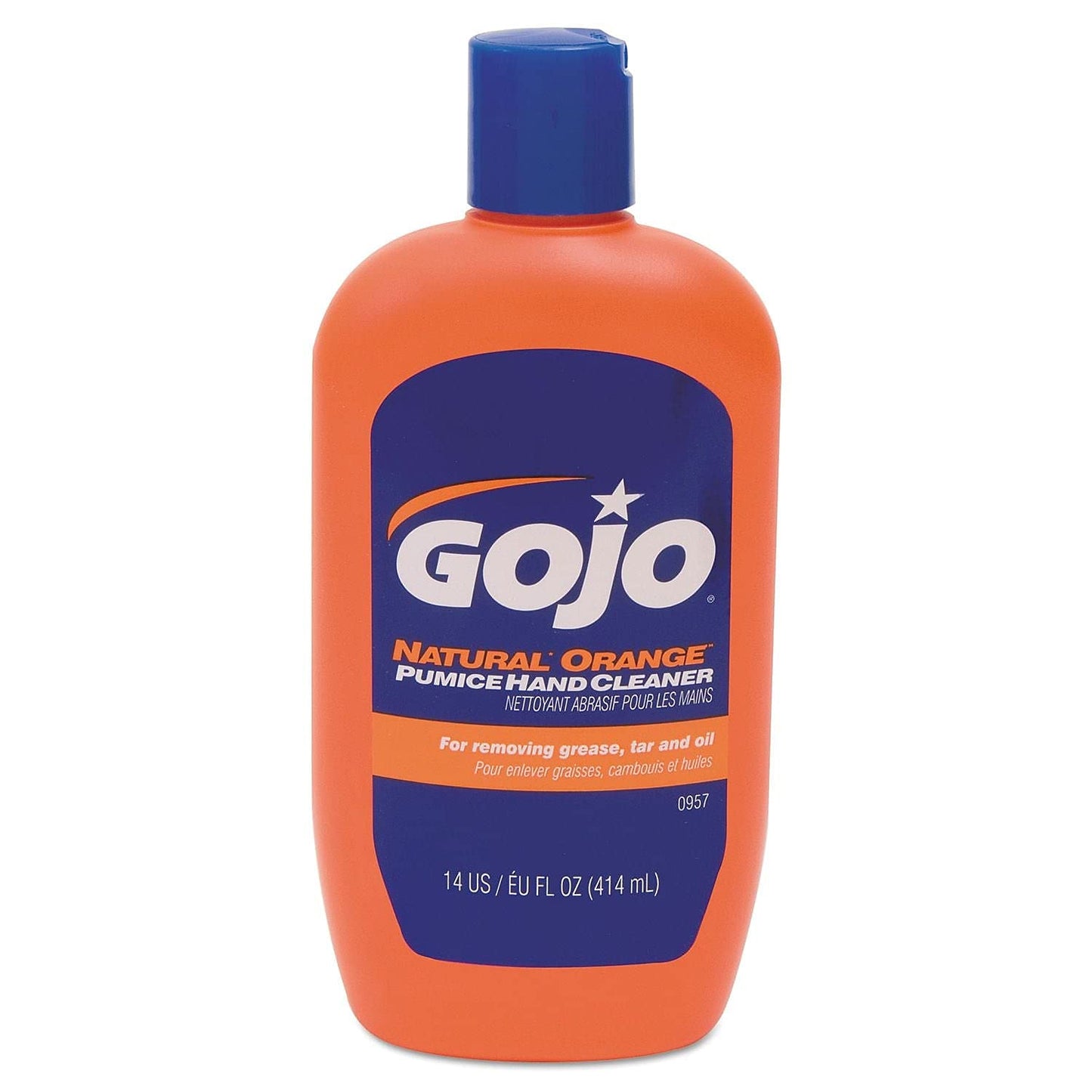 NATURAL* ORANGE Pumice Hand Cleaner, 14 Fl Oz Quick-Acting Lotion Cleaner Squeeze Bottle (0957-12)