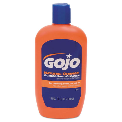NATURAL* ORANGE Pumice Hand Cleaner, 14 Fl Oz Quick-Acting Lotion Cleaner Squeeze Bottle (0957-12)