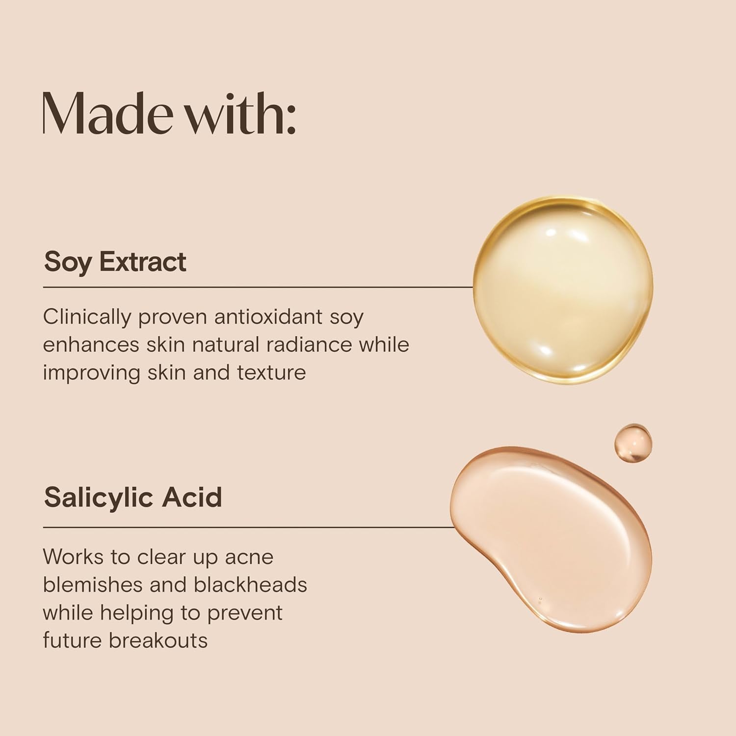 Aveeno Positively Radiant Clear Complexion Foaming Facial Cleanser, Oil-Free with Soy Extract & 0.5% Salicylic Acid, Hypoallergenic Acne Treatment Face Wash for Acne-Prone Skin, 6 Fl Oz