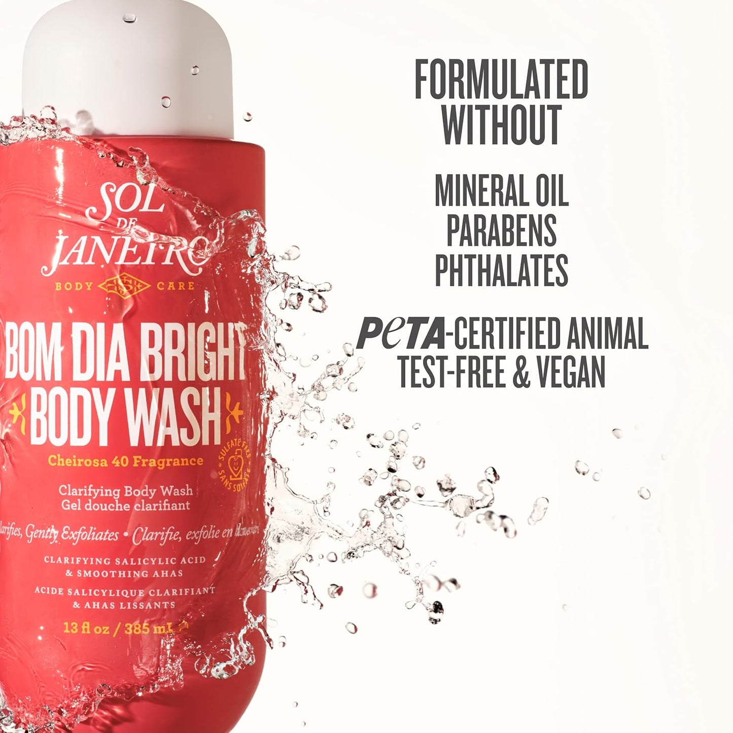 Sol De Janeiro Bom Dia Bright Clarifying AHA BHA Body Wash