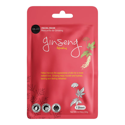 Celavi Essence Facial Face Mask Paper Sheet Korea Skin Care Moisturizing 12 Pack (Mix - 2 of Each)